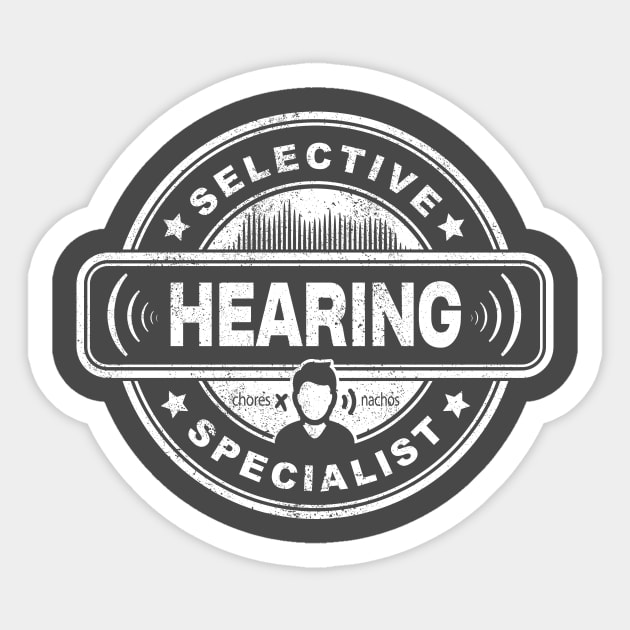 Selective Hearing Specialist Sticker by ACraigL